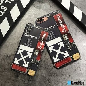 Off White SUP Circuit Board Cover iPhone Case